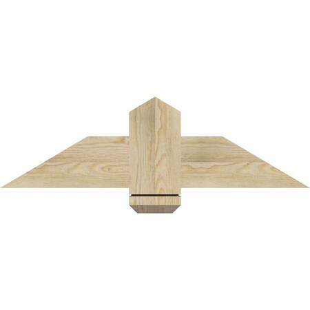 Ekena Millwork Eugene Rough Sawn Timber Gable Bracket, Douglas Fir, 36"W x 10"H x 2"D x 6"F, 7/12 Pitch GBW036X10X0206EUG00RDF